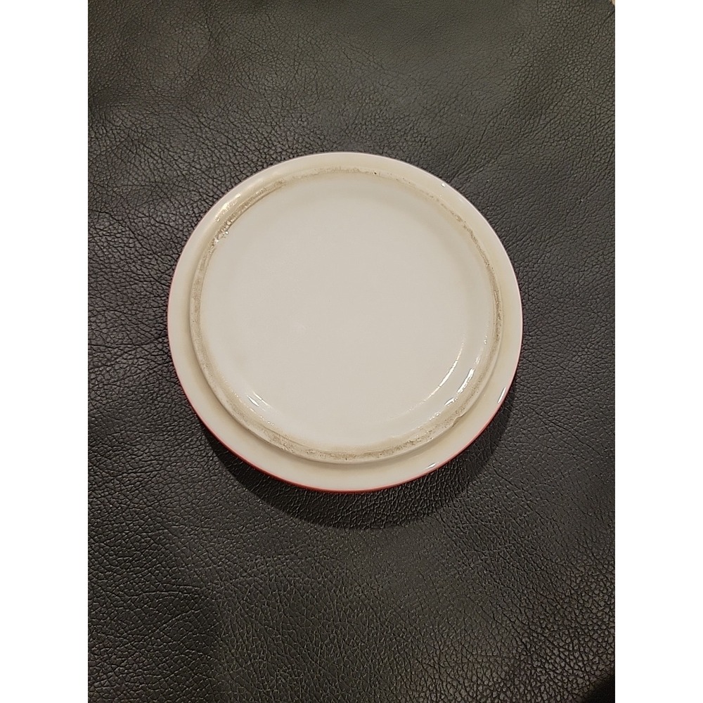 Vintage Fitz & Floyd Red & White Polka Dotted Ceramic Ashtray 4.5" - Picture 4 of 5